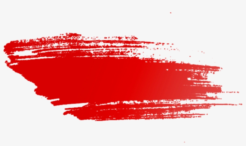 Ftestickers Paint Splatter Brushstroke Red - Paintbrush, transparent png