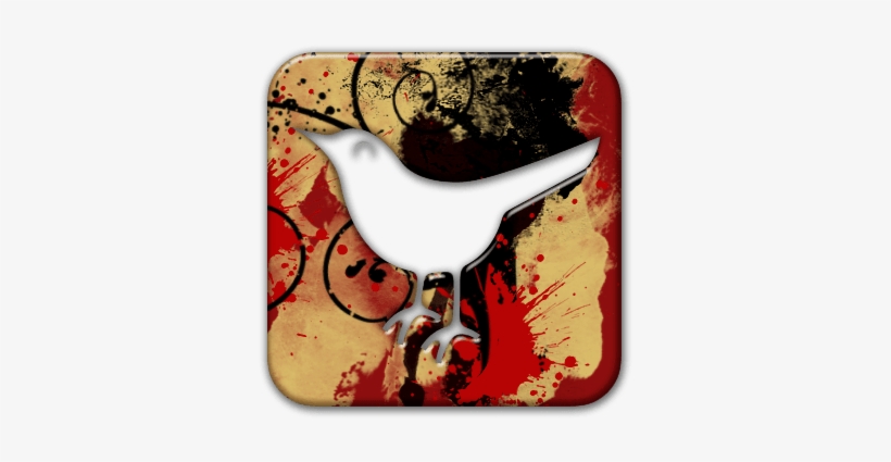 097409 Abstract Red And Gold Paint Splatter Icon Social - Abstract, transparent png