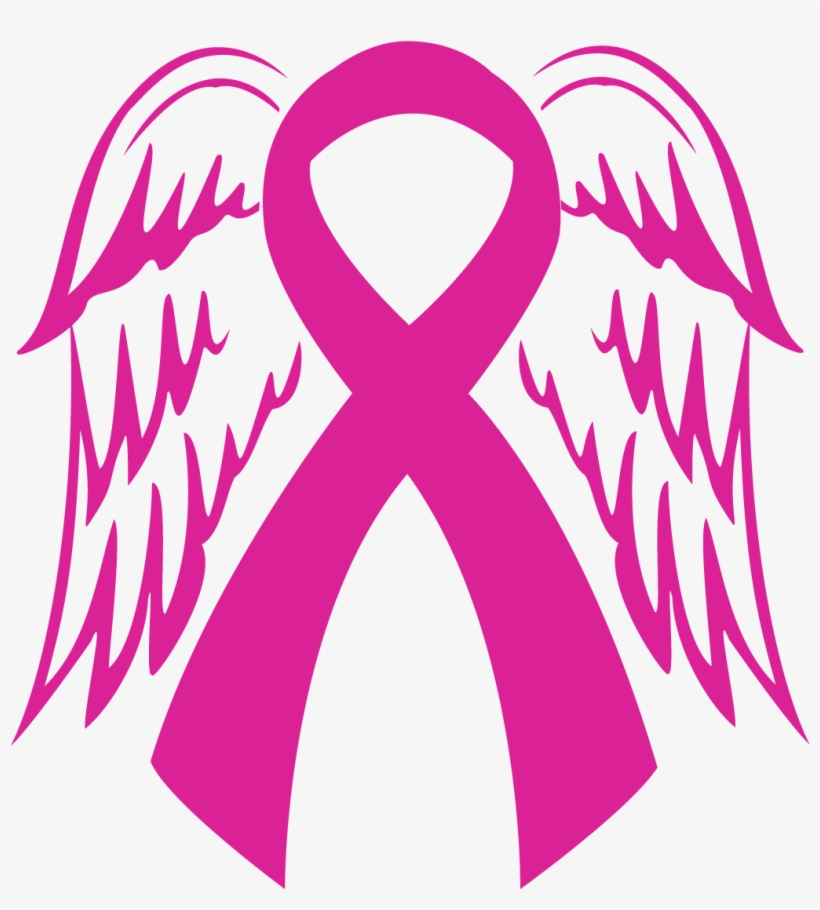 Ta Ta Rebels, Inc - Angel Wing Breast Cancer Ribbon - 1176x1176 PNG