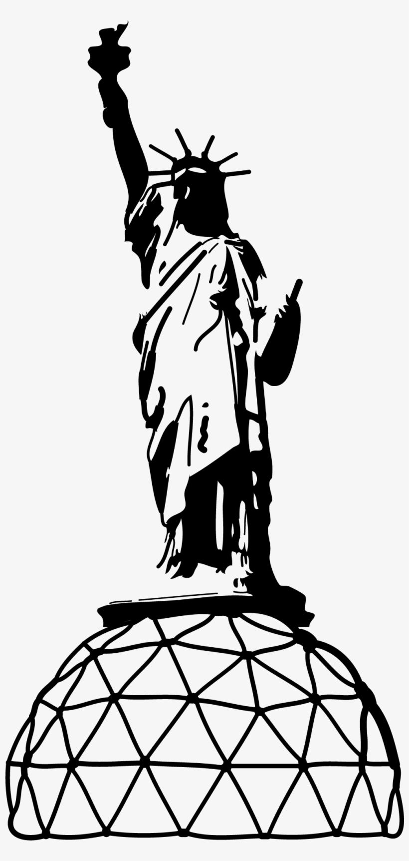 Statue Of Liberty Line Art - Statue Of Liberty, transparent png