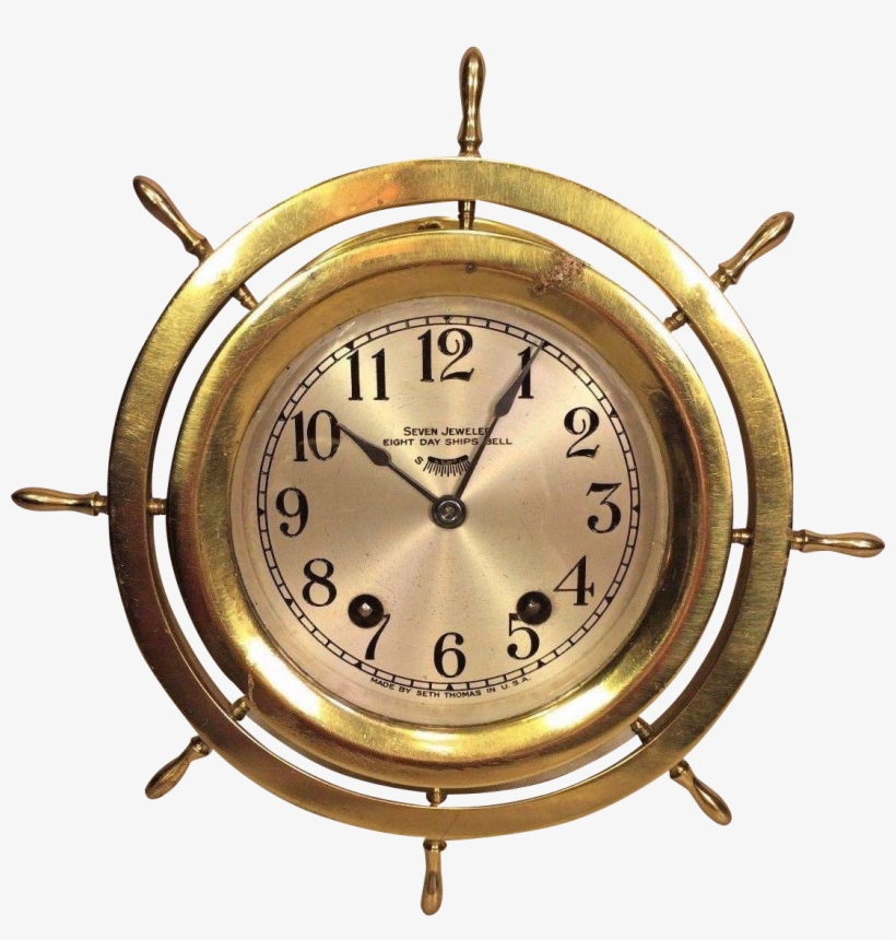 Seth Thomas S Bell Clock Case Runs - Clock, transparent png