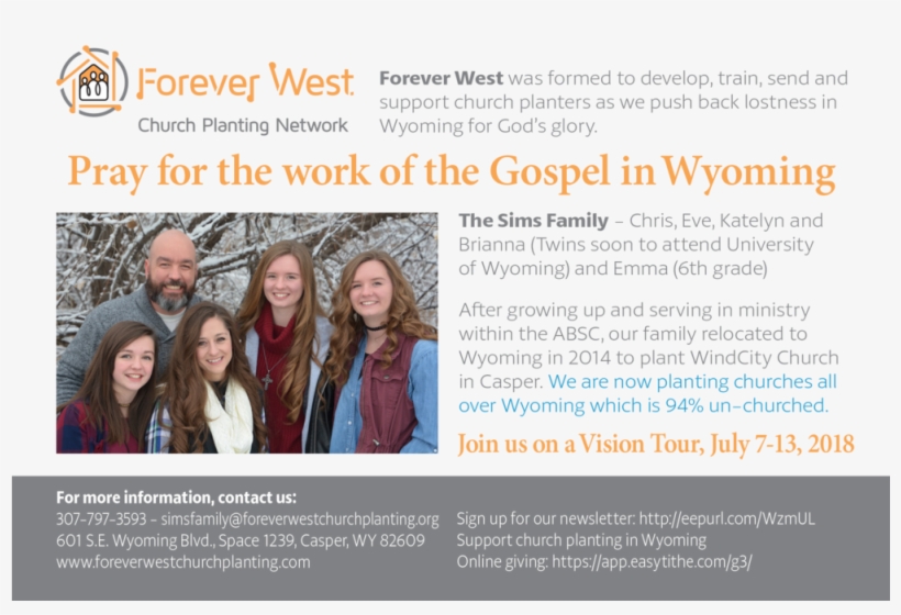 6 X 4 Forever West Prayer Card Final-1 - Brochure, transparent png