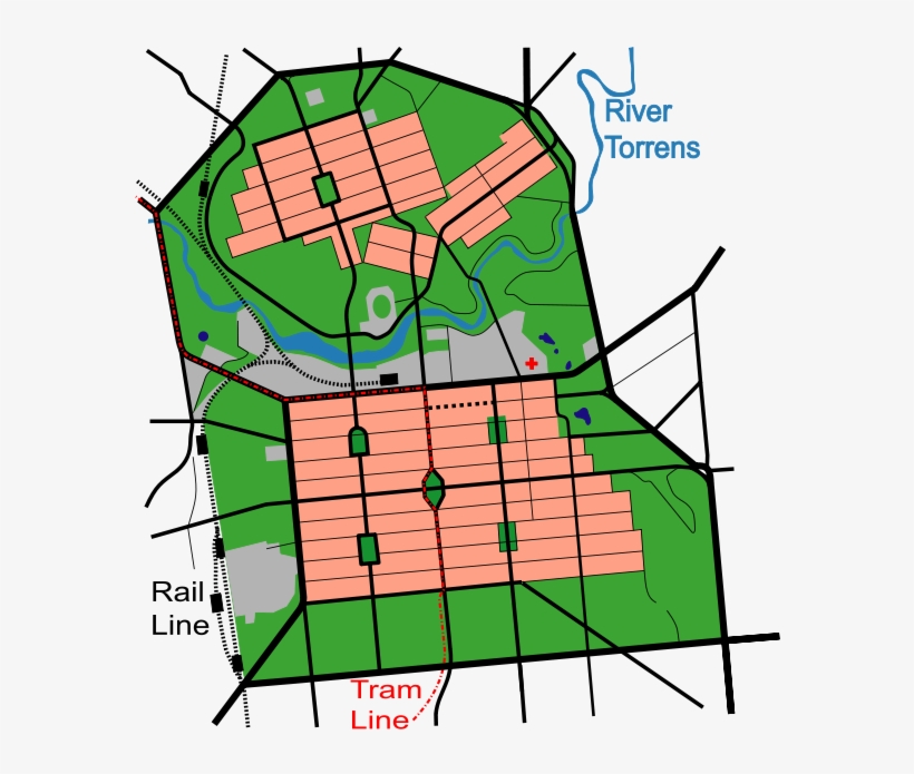 The City Of Adelaide, South Australia Was Laid Out - Adelaide Parklands Map, transparent png