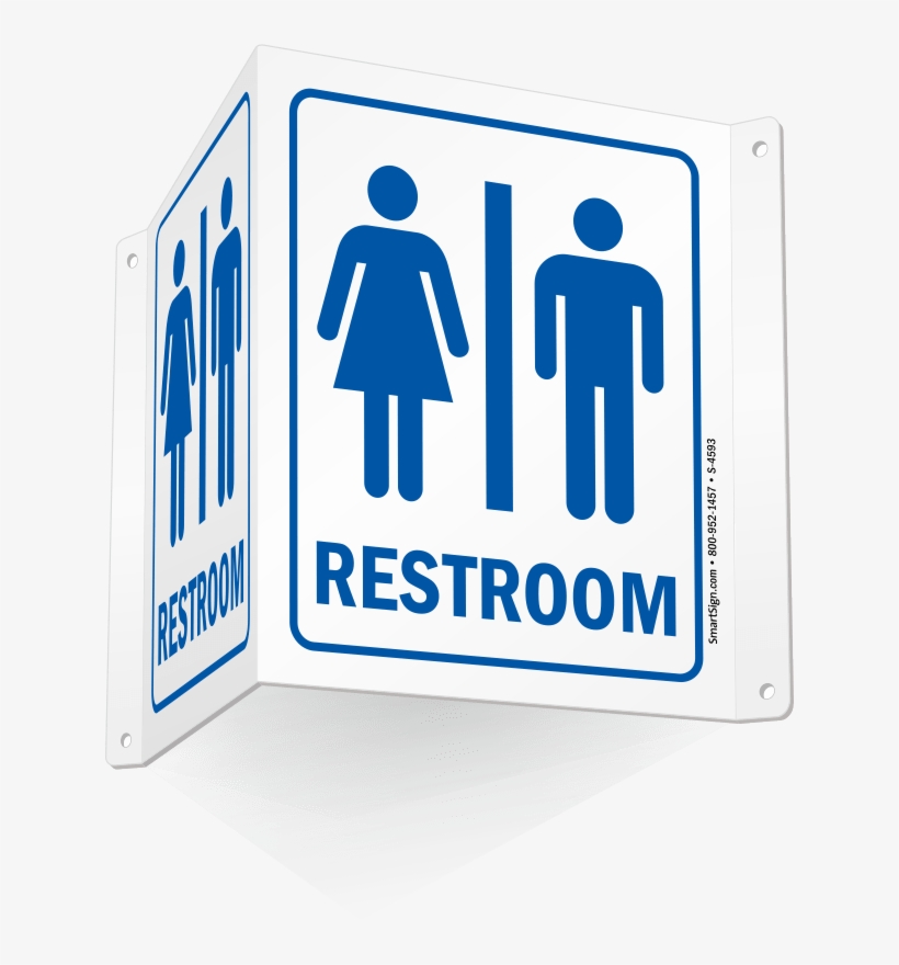 Restroom Directional Sign Sanitation Home Decoration - Wc Meaning Toilet, transparent png