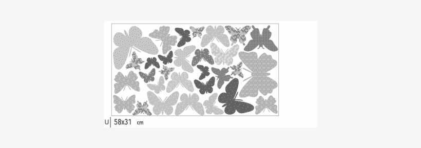 Adesivo De Parede Borboletas Do Campo Adicional - Illustration, transparent png