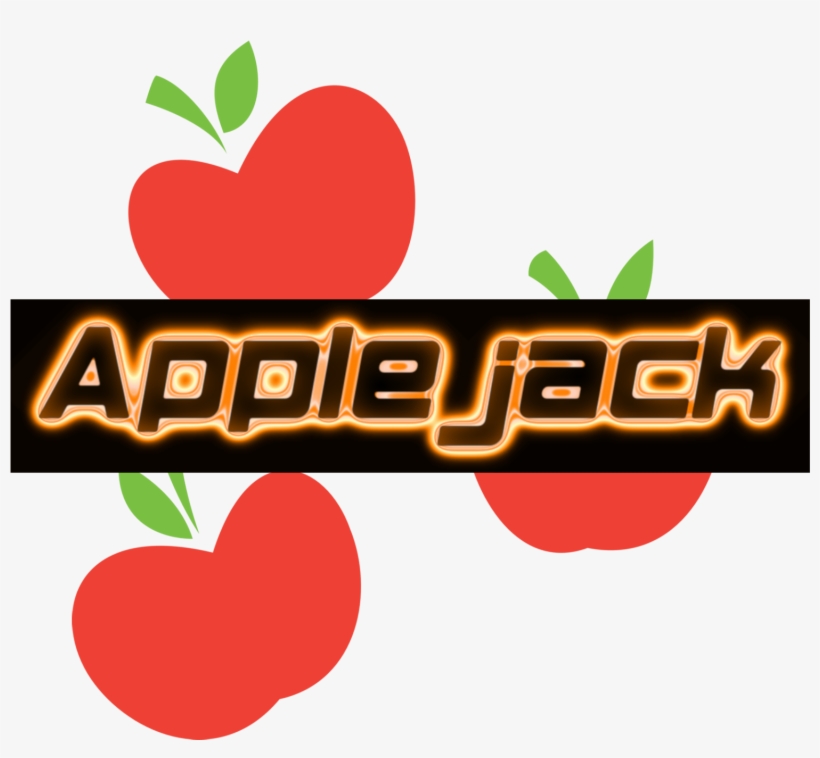 Applejack's Cutie Mark With Applejack Light Text Effects - Heart, transparent png
