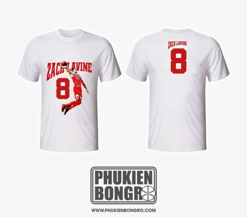 Ao Thun Bong Ro Zach Lavine - Active Shirt, transparent png