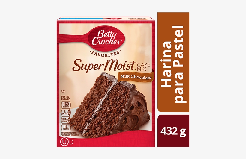 Supermoist® Milk Chocolate Cake Mix - Betty Crocker, transparent png