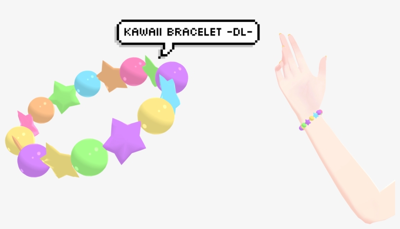 [mmd] Kawaii Bracelet Dl By Deidaraisdead - Circle, transparent png
