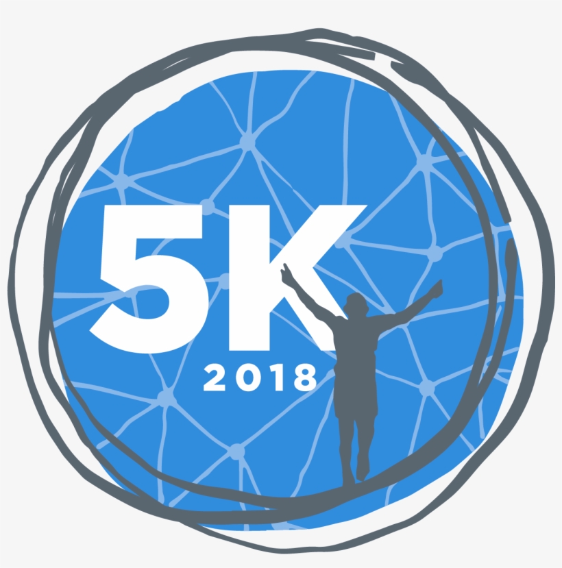 Movin' & Shakin' 5k Logo - Circle, transparent png