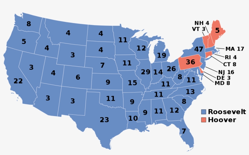 1932 United States Presidential Election - Election Of 1936, transparent png