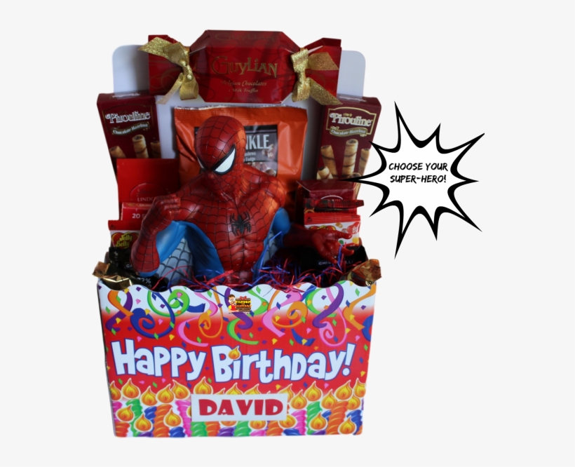 Choose Your Super-hero Birthday Gift Basket - Gift Basket, transparent png