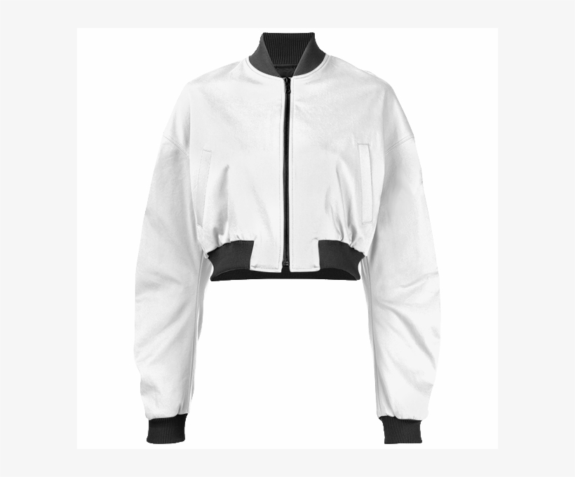 Gabriel Held Cropped Bomber Jacket - Zipper, transparent png
