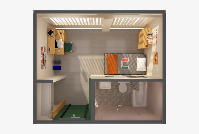 Suite Style, Private Single Room - Small Single University Of Miami, transparent png