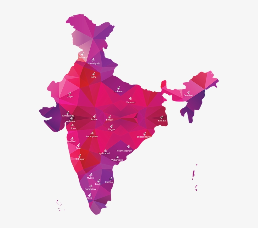 India-01 - Capital Of India On Map, transparent png