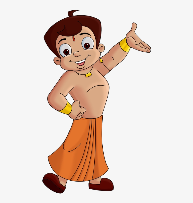 Chota Bheem Left Hand - Chota Bheem Cartoon Png, transparent png