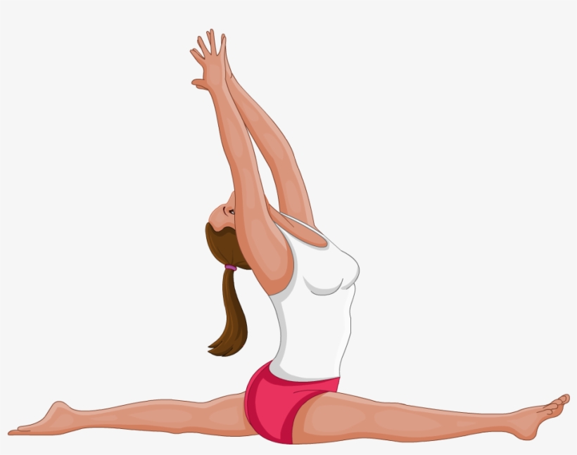 Monkey Pose Is Named After The Monkey God Of Hindu - Girl, transparent png