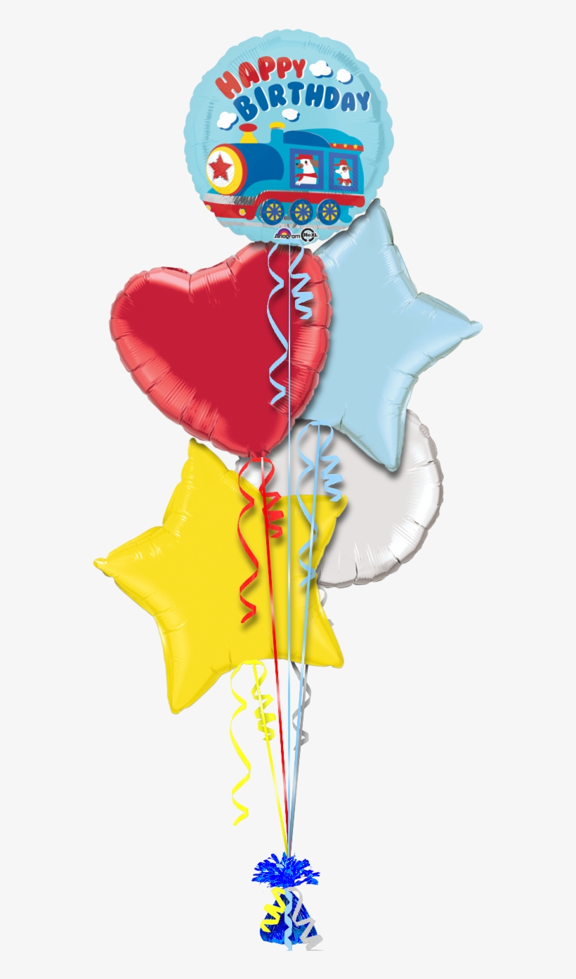 Birthday Train Birthday Balloon - Balloons, transparent png
