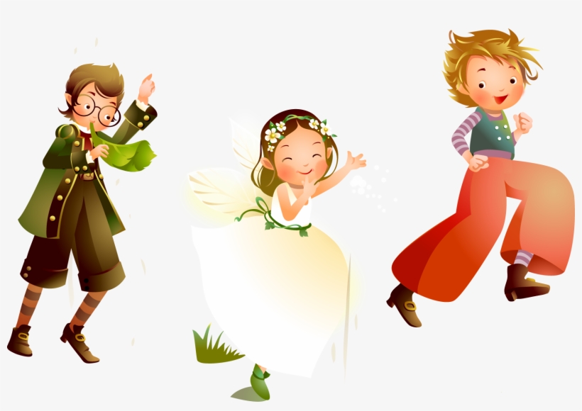 Cartoon Child Illustration - Kids Dancing Vector, transparent png