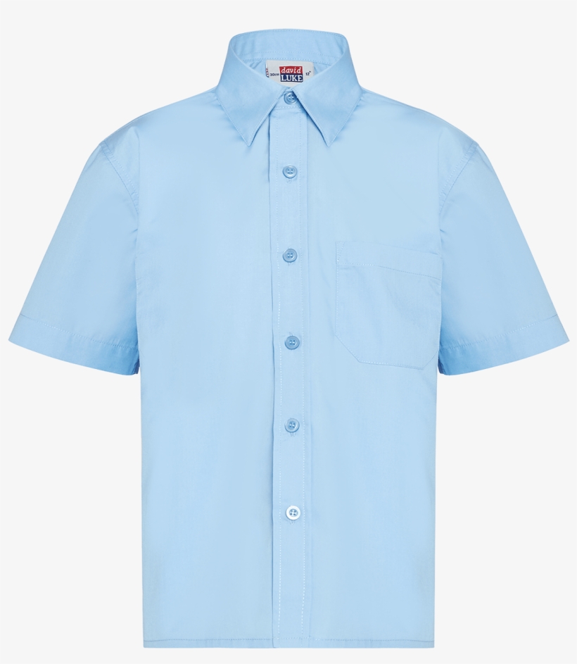 Light Blue School Shirt S/s, transparent png
