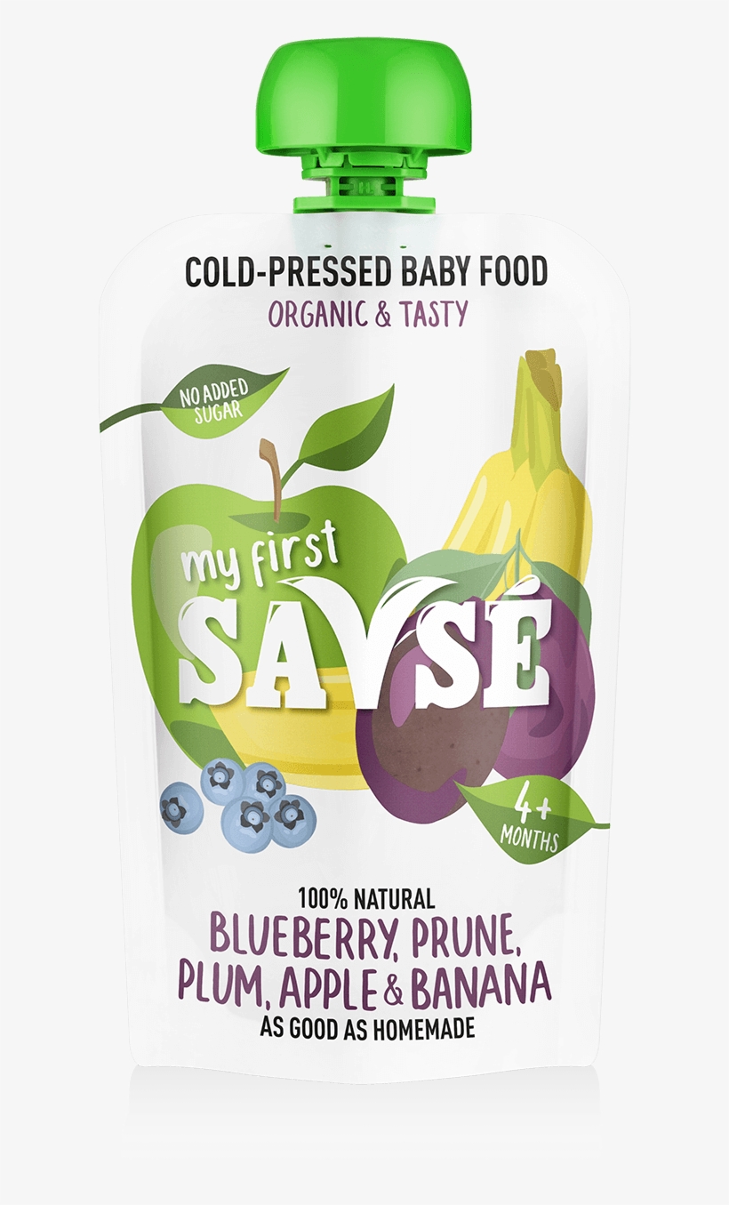 My First Savse Blueberry Prune Plum Apple Banana - Juicebox, transparent png