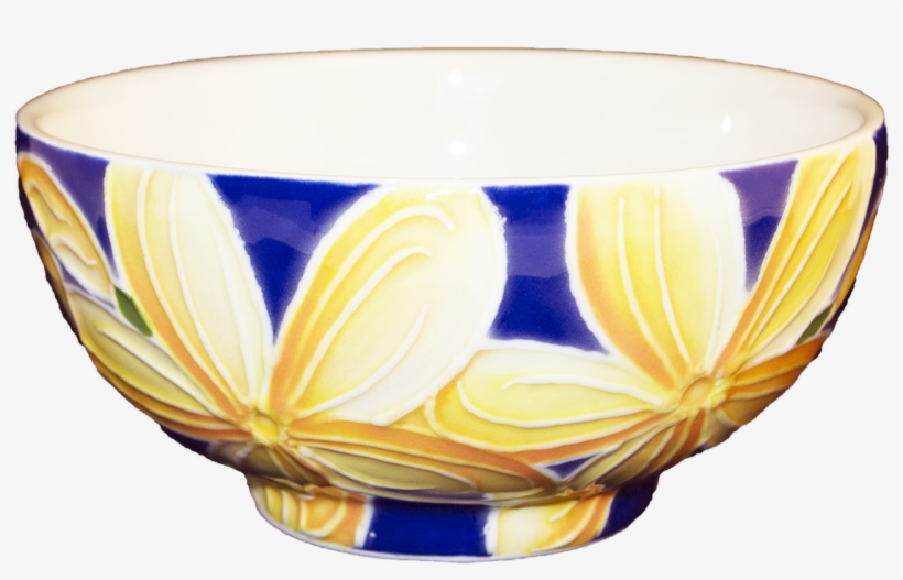 5" Rice Bowl Blue Plumeria - Bowl, transparent png