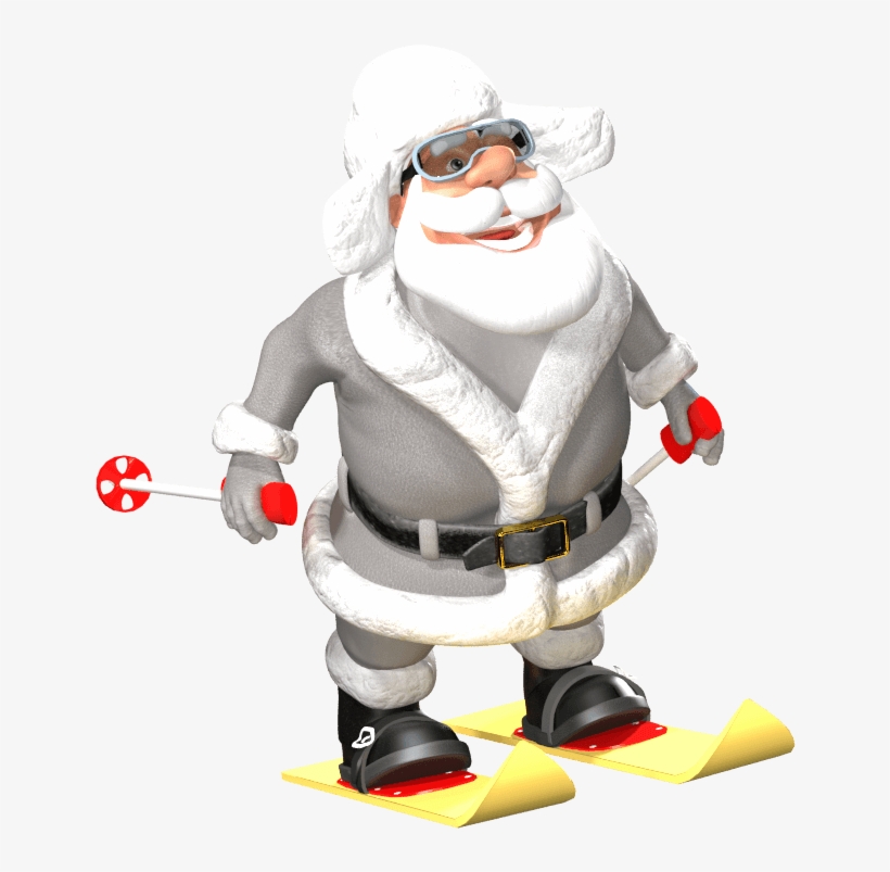 Ice Mountain Santa - Figurine, transparent png