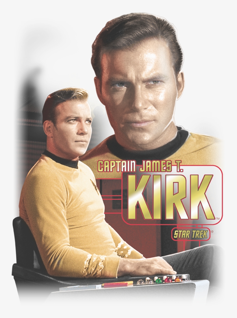 Star Trek Captain Kirk Men's Crewneck Sweatshirt - Captain Kirk, transparent png