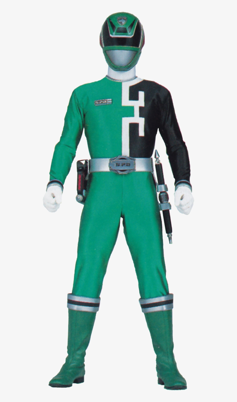 Green Spd Ranger - Blue Power Rangers Spd, transparent png