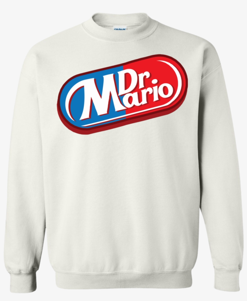 Mario Crewneck Sweatshirt - Sweater, transparent png