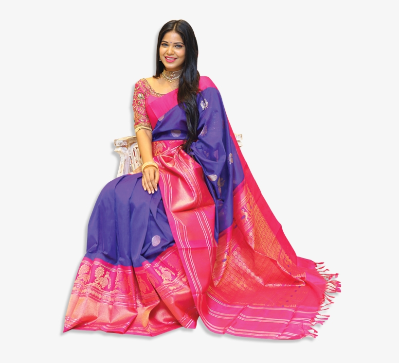 Pattu Sarees In Vijayawada - Sari, transparent png