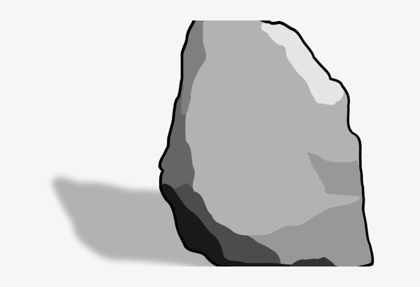 Stone Clipart Big Rock - Batu Vektor, transparent png