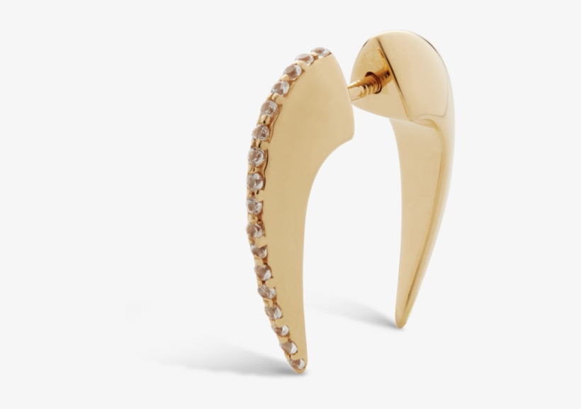 Amara Big Stone Horn - Earrings, transparent png