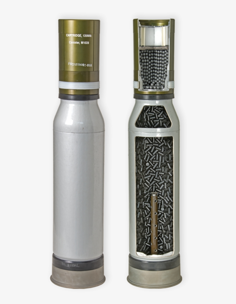 120mm M1028 Canister - 120mm Canister Round, transparent png