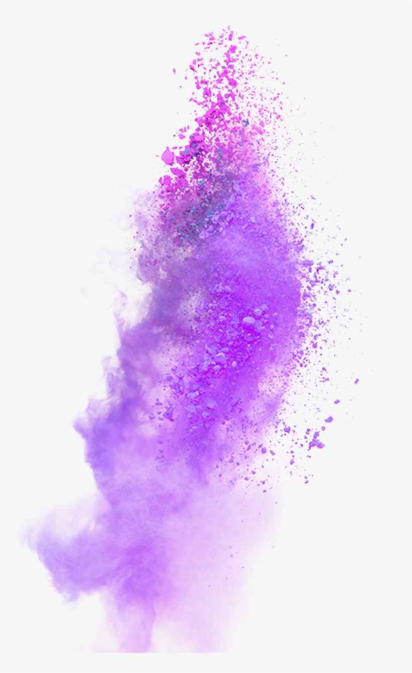 Purple Smoke Transparent - Purple Powder Explosion Png, transparent png