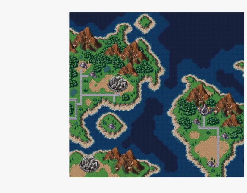 Did Squaresoft Ever Design A Full Map For 1999 Ad - Chrono Trigger, transparent png