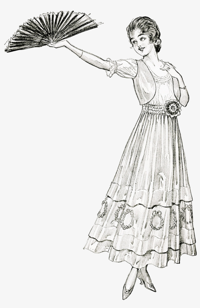 Woman Lady Vintage - Old Vintage Lady Card, transparent png