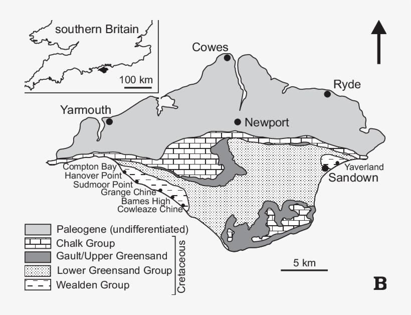 Outline Map Of Southern Britain Showing The Location - Map, transparent png