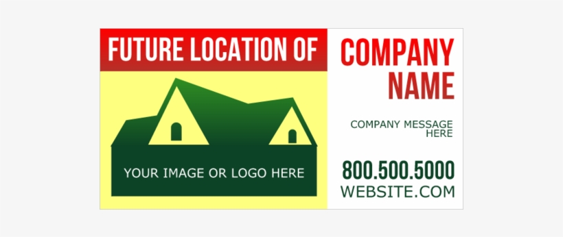 Future Location Of Company Vinyl Banner - Sign, transparent png