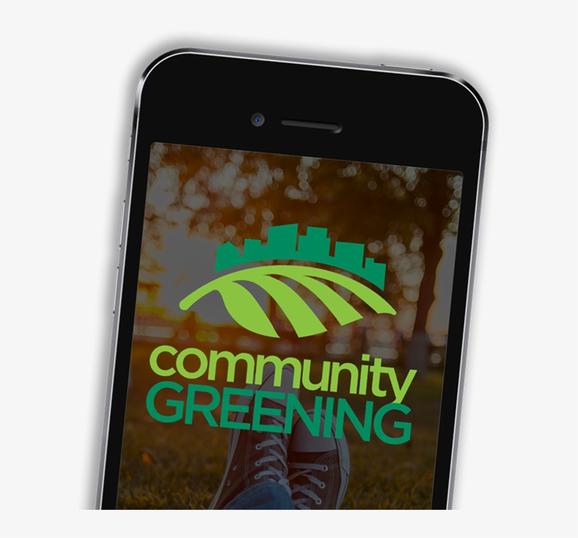 Community Greening Mobile App Coming Soon Tilted 2 - Smartphone, transparent png