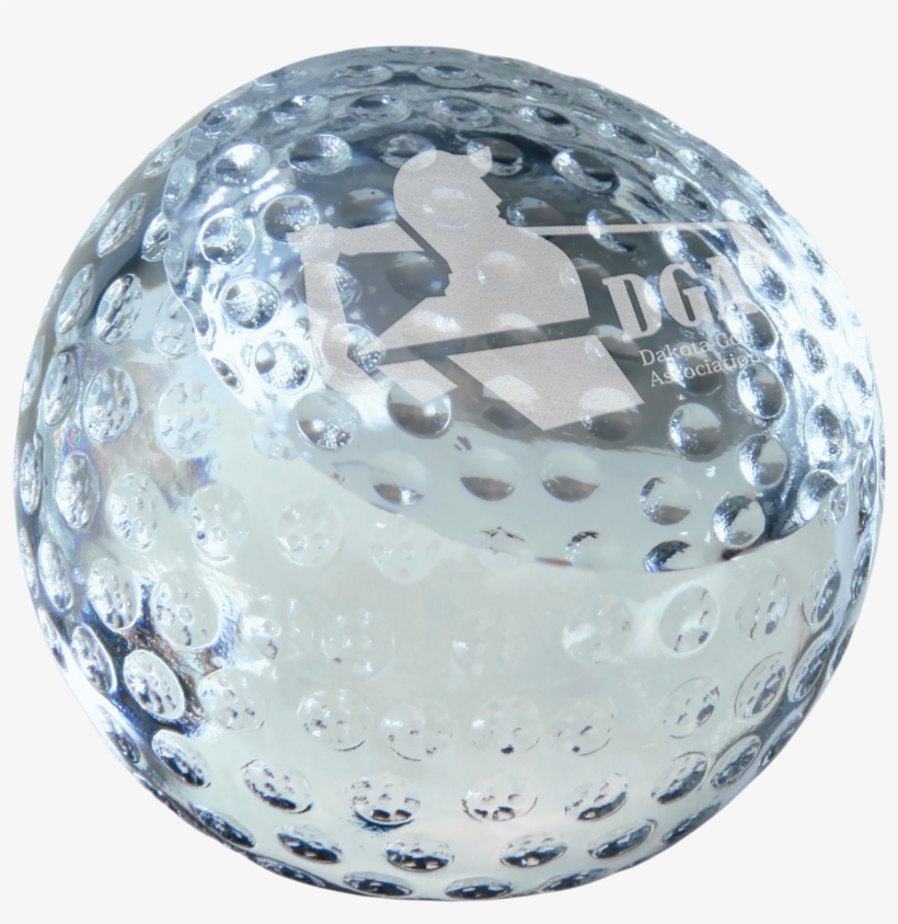 Crystal Golf Ball Paperweight - Sphere, transparent png