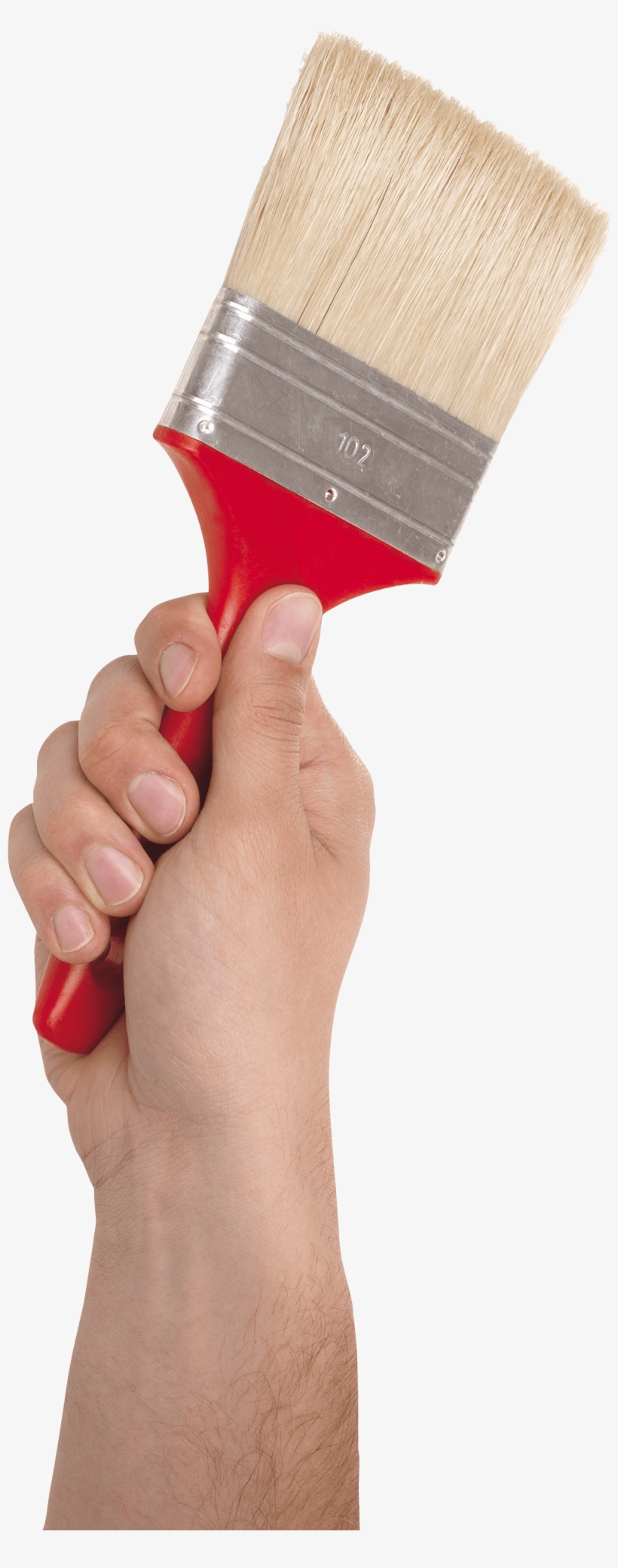 Brush Hand - Paint Brush With Hand, transparent png