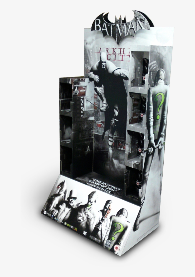 Batman Arkham City Fsdu 3/4 Back View Showing How The - Action Figure, transparent png