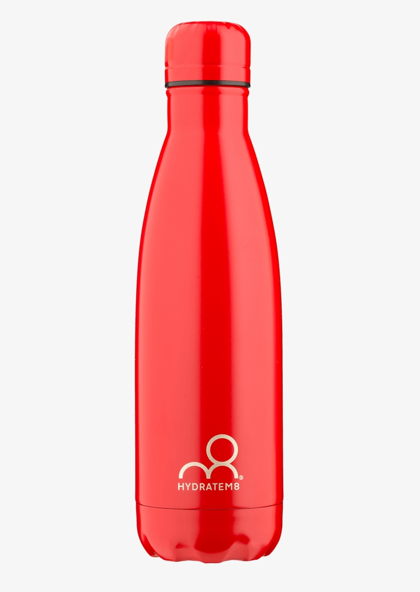Red Insulated Water Bottle 500ml - Water Bottle, transparent png
