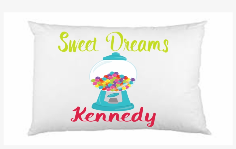 Personalized Children's Pillow Case, Sweet Dreams Gumball - Cushion, transparent png
