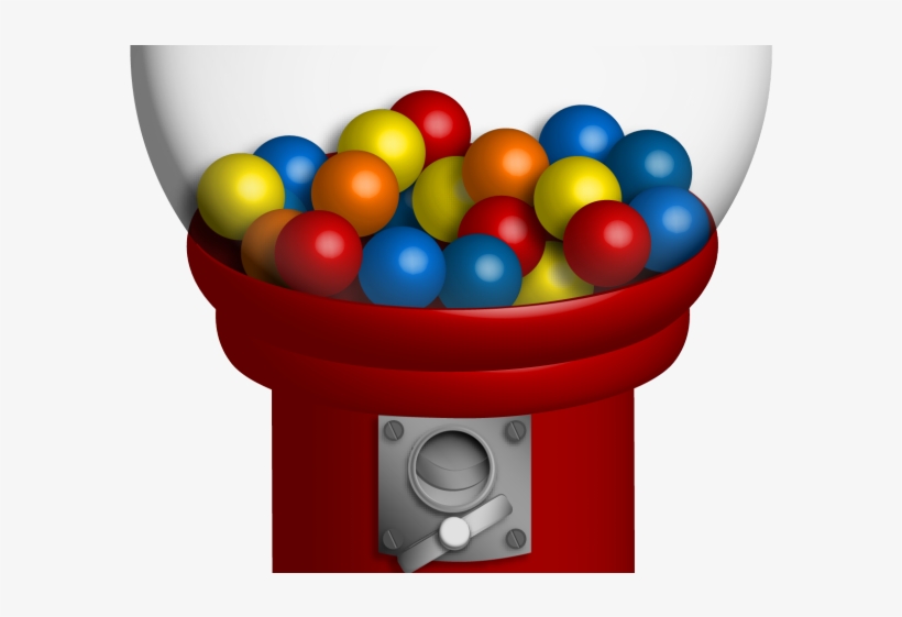Gumball Clipart Bubble Gum Machine - Bubble Gum Machine Png, transparent png