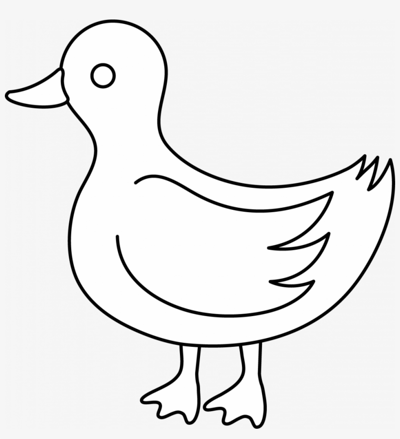 976 X 1024 9 - Clipart Duck Black And White Transparent, transparent png