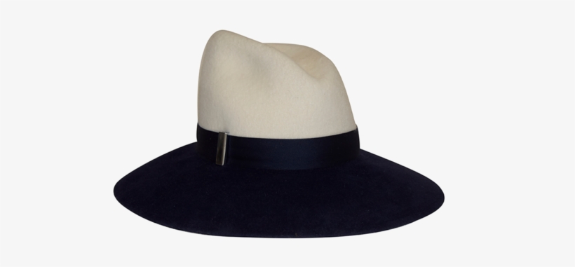Navy X White Gigi Burris - Fedora, transparent png