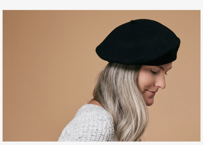 Ivan Budsky Black Beret Womens Styling - Beanie, transparent png