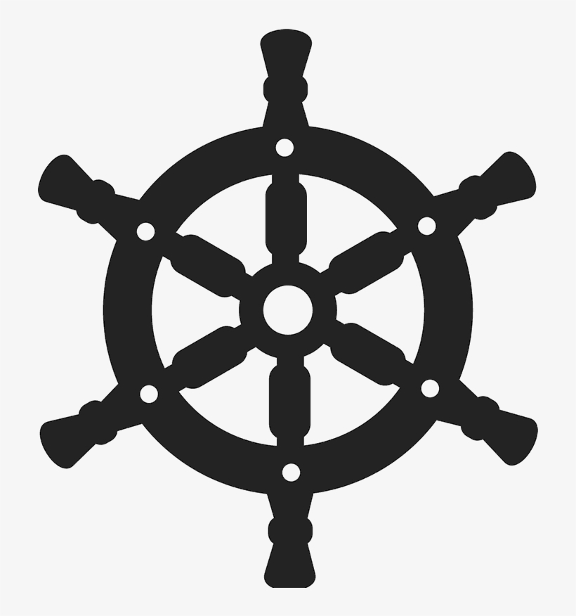 Boat Helm Rubber Stamp - Wooden Ship Wheel Hd, transparent png